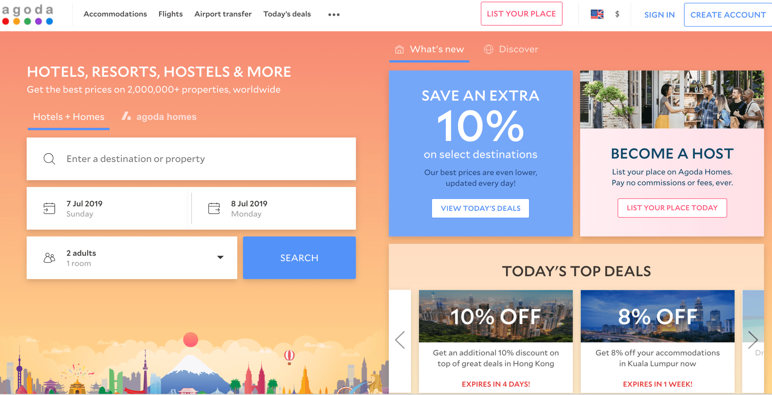 预订亚洲酒店的最佳网站- Agoda.com