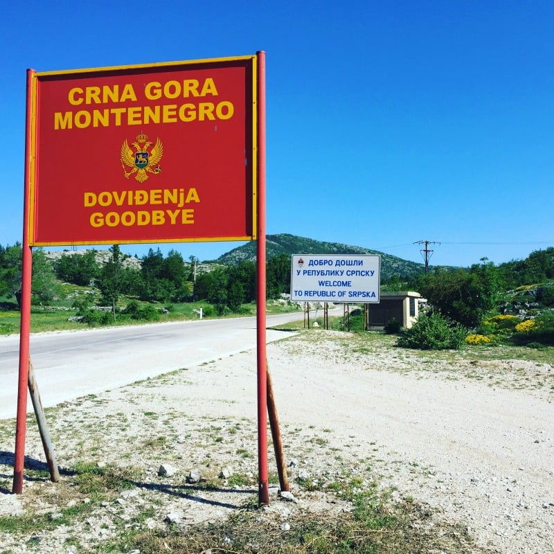 黑山和波斯尼亚的边界。