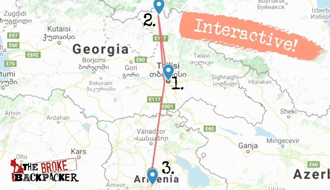 caucasus itinerary